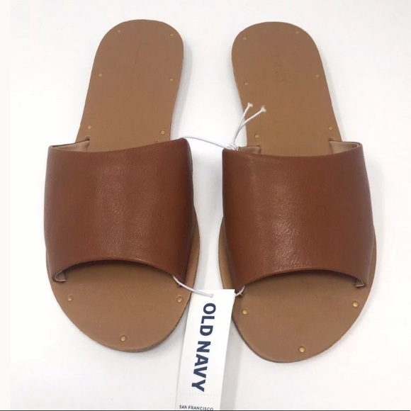 old navy faux leather sandals